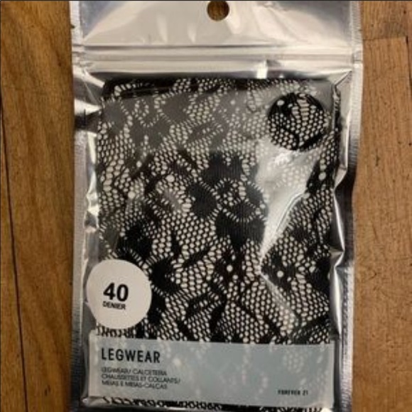 Black Garden Floral Tights - Picture 3 of 3